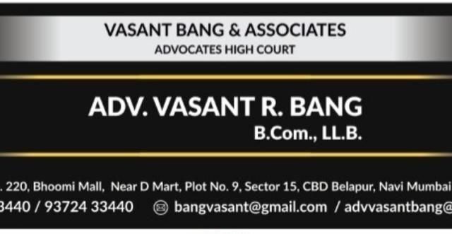 Adv_Vasant R Bang